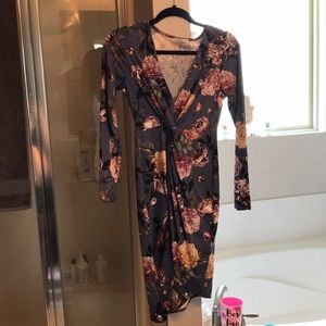 Long sleeve , floral dress